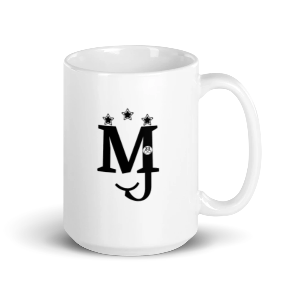 MJ White Glossy Mug