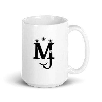 MJ White Glossy Mug