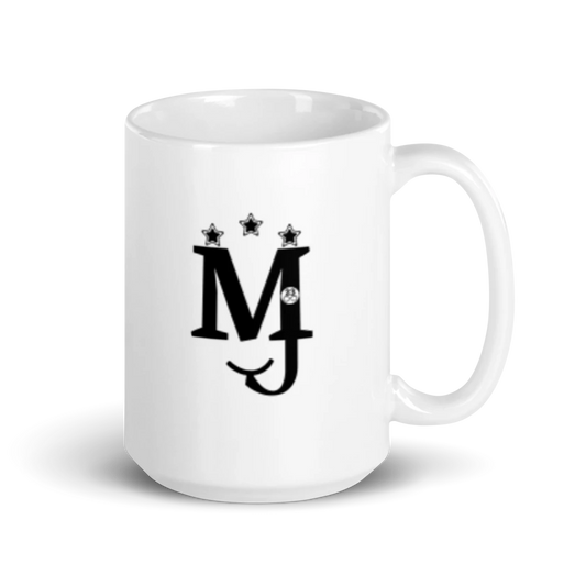 MJ White Glossy Mug